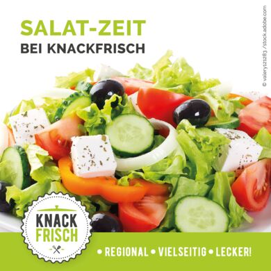 Salat-Zeit bei knack-frisch